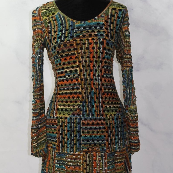Adore Multi Color Knit Dress - Picture 6 of 10